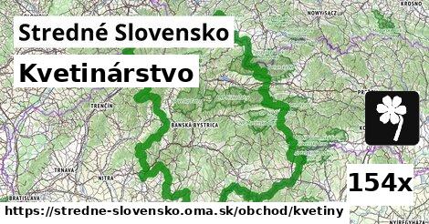 Kvetinárstvo, Stredné Slovensko