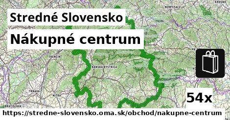 Nákupné centrum, Stredné Slovensko