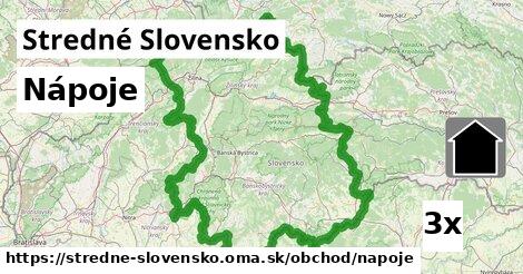 Nápoje, Stredné Slovensko