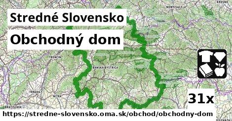 Obchodný dom, Stredné Slovensko