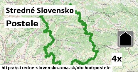 Postele, Stredné Slovensko