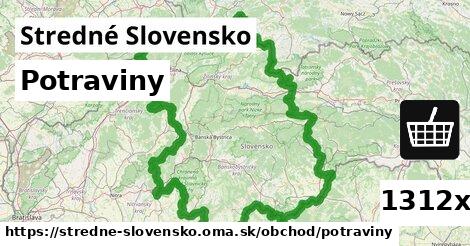 Potraviny, Stredné Slovensko