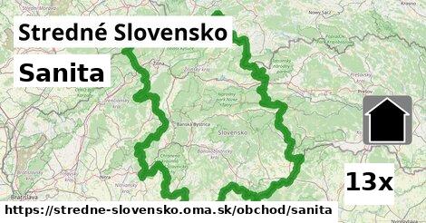 Sanita, Stredné Slovensko