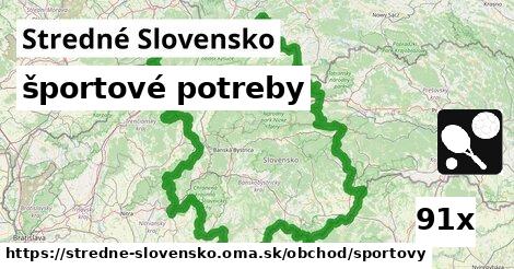 športové potreby, Stredné Slovensko