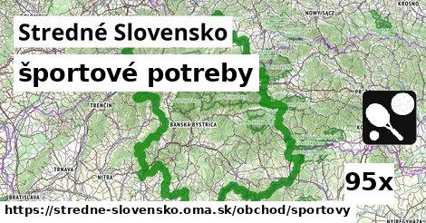 športové potreby, Stredné Slovensko