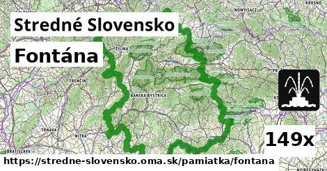 Fontána, Stredné Slovensko