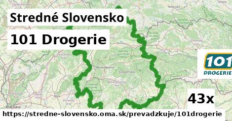 101 Drogerie, Stredné Slovensko