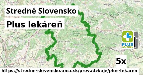 Plus lekáreň, Stredné Slovensko