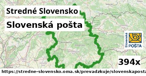 Slovenská pošta, Stredné Slovensko