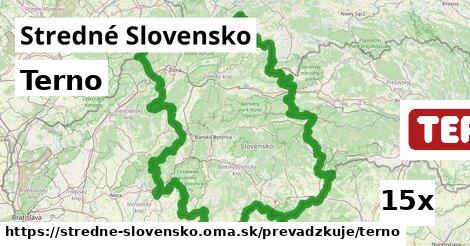 Terno, Stredné Slovensko