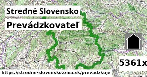 prevádzkovateľ v Stredné Slovensko