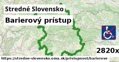 Barierový prístup, Stredné Slovensko