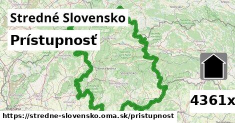 prístupnosť v Stredné Slovensko