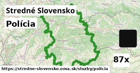 Polícia, Stredné Slovensko