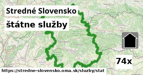 štátne služby, Stredné Slovensko