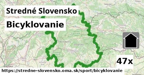 Bicyklovanie, Stredné Slovensko