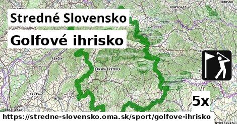 Golfové ihrisko, Stredné Slovensko