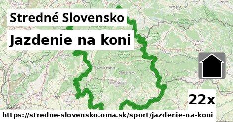 Jazdenie na koni, Stredné Slovensko