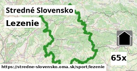 Lezenie, Stredné Slovensko
