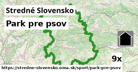 Park pre psov, Stredné Slovensko