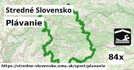 Plávanie, Stredné Slovensko