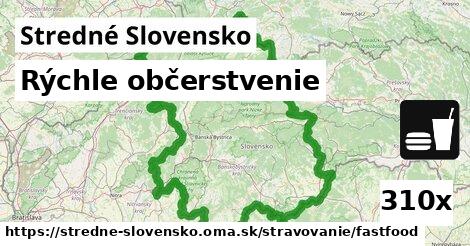 Rýchle občerstvenie, Stredné Slovensko