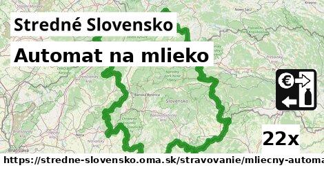 Automat na mlieko, Stredné Slovensko