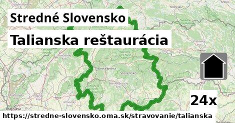 Talianska reštaurácia, Stredné Slovensko