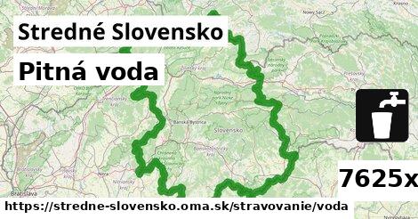 Pitná voda, Stredné Slovensko