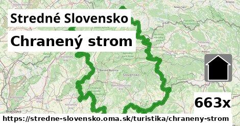 Chranený strom, Stredné Slovensko