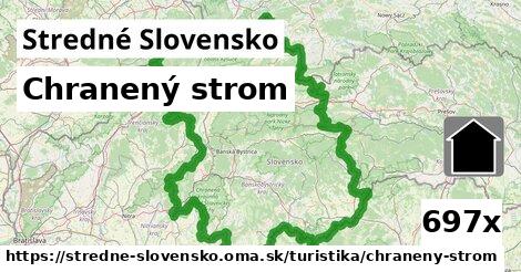 Chranený strom, Stredné Slovensko