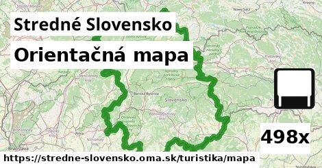 Orientačná mapa, Stredné Slovensko