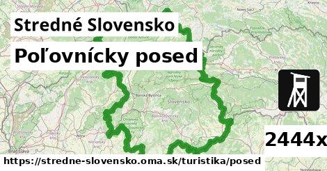Poľovnícky posed, Stredné Slovensko