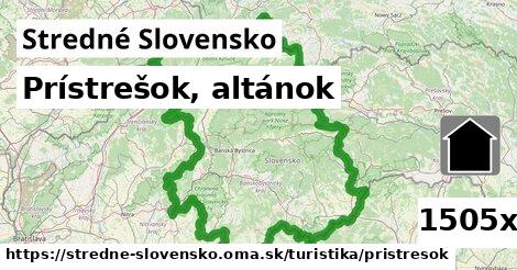 Prístrešok, altánok, Stredné Slovensko
