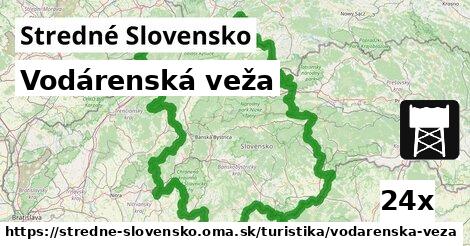 Vodárenská veža, Stredné Slovensko