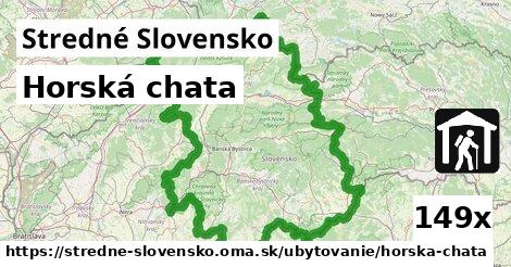 Horská chata, Stredné Slovensko