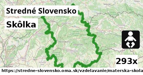 Skôlka, Stredné Slovensko