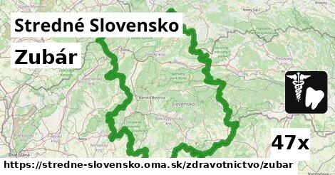 Zubár, Stredné Slovensko