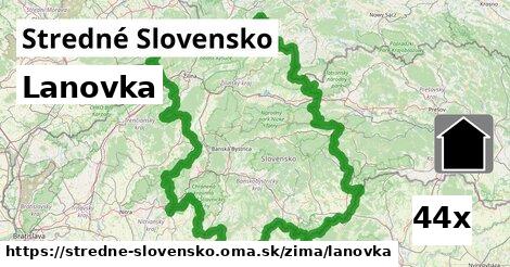 Lanovka, Stredné Slovensko