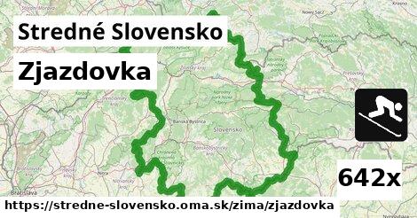 Zjazdovka, Stredné Slovensko