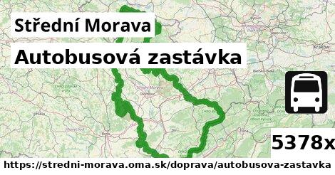 Autobusová zastávka, Střední Morava