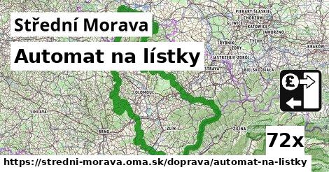 Automat na lístky, Střední Morava