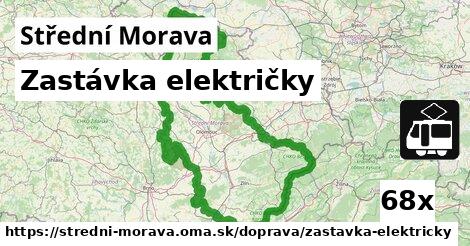 Zastávka električky, Střední Morava