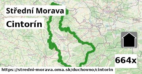 Cintorín, Střední Morava