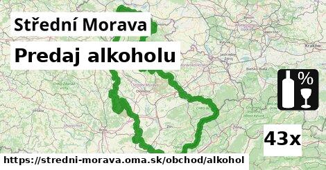 Predaj alkoholu, Střední Morava