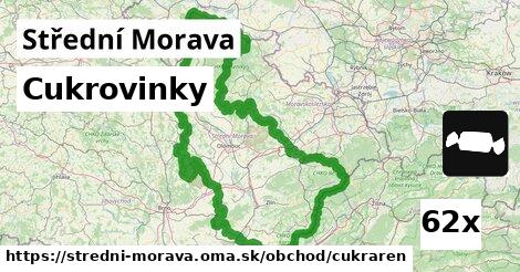 Cukrovinky, Střední Morava