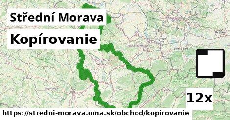 Kopírovanie, Střední Morava