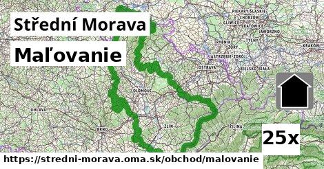 Maľovanie, Střední Morava