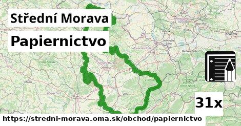Papiernictvo, Střední Morava