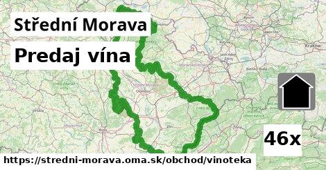 Predaj vína, Střední Morava